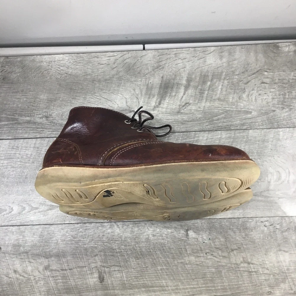 Red Wing 3141 Work Chukka Briar Oil Slick Traction Tred Leather Men Boots Size 9